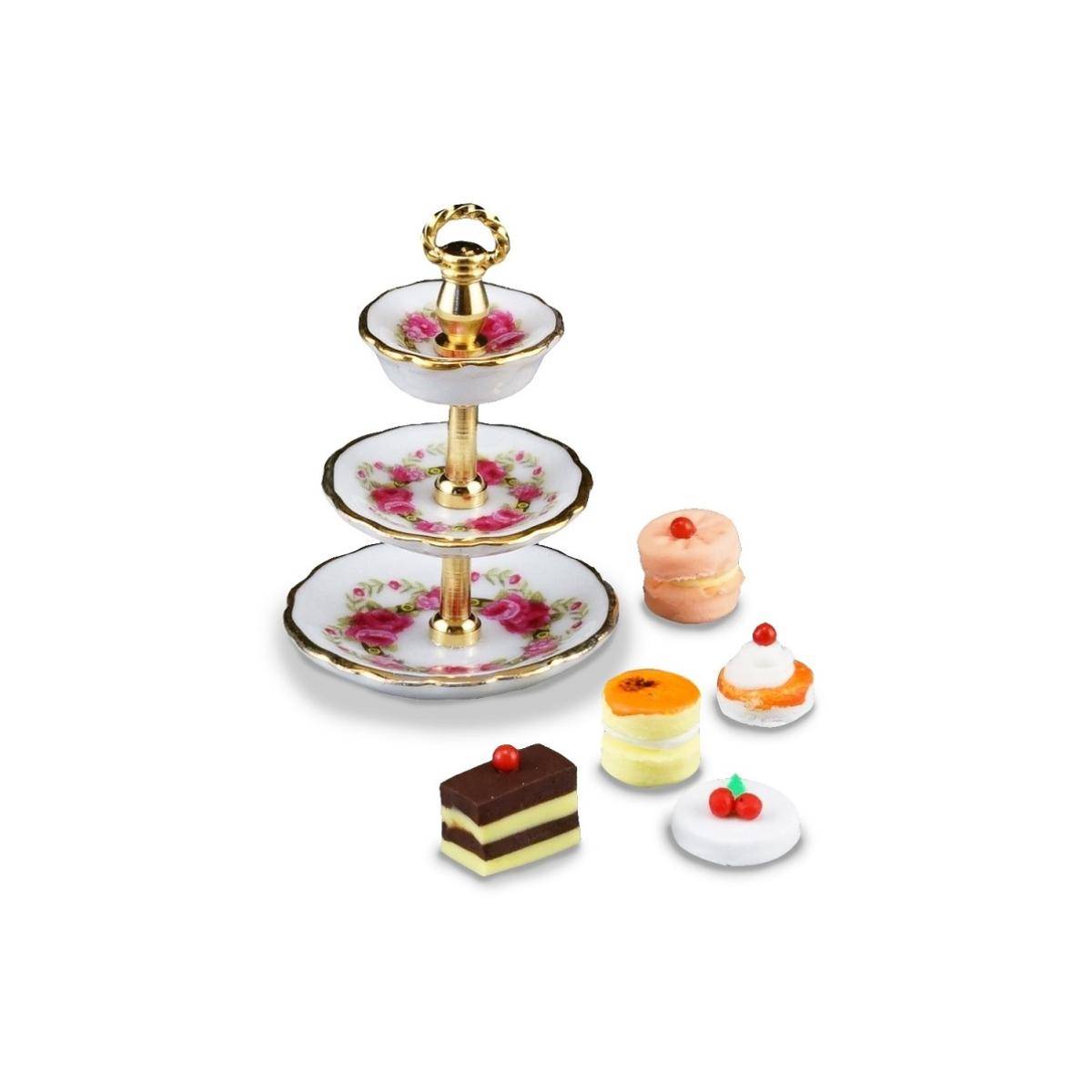 001.697/6 - Porzellanetagère, Miniatur
