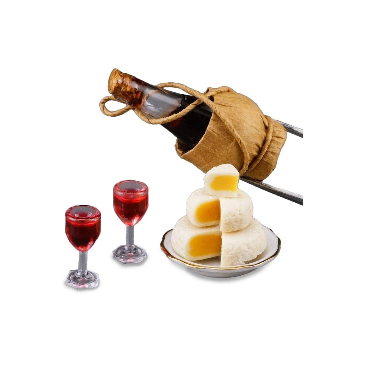 001.782/5 - Chianti und Käse, Miniatur