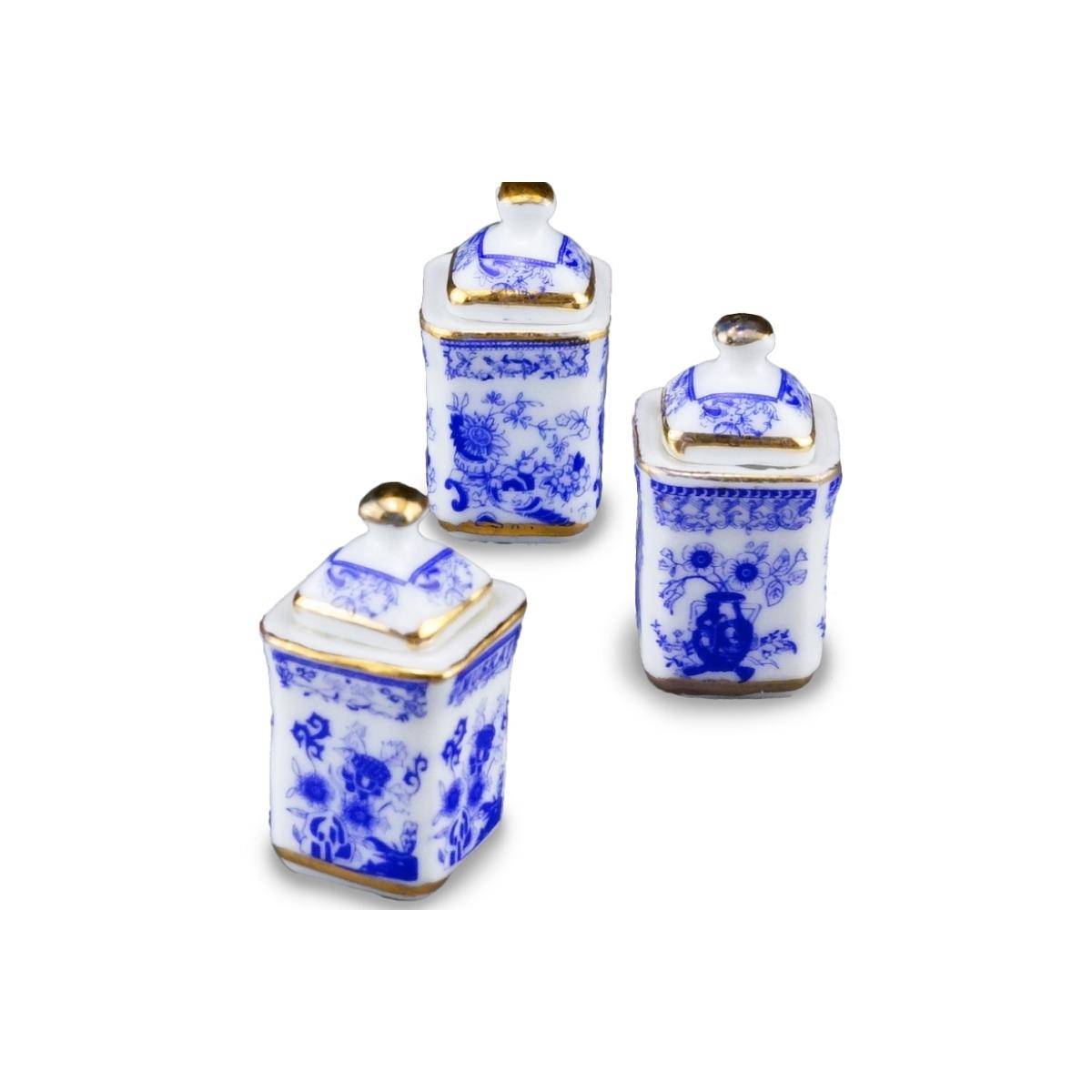 001.817/5 - 3 Küchendosen "Zwiebel Gold", Miniatur