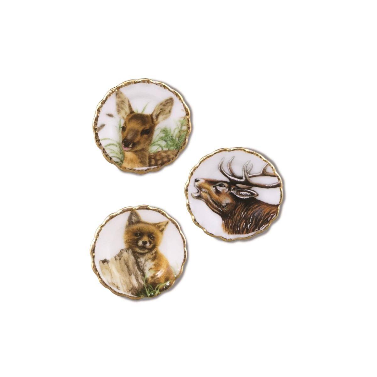 001.390/5 - Wandteller "Waldtiere", Miniatur