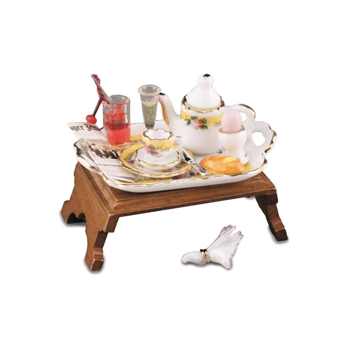 001.615/6 - Frühstück im Bett, Miniatur