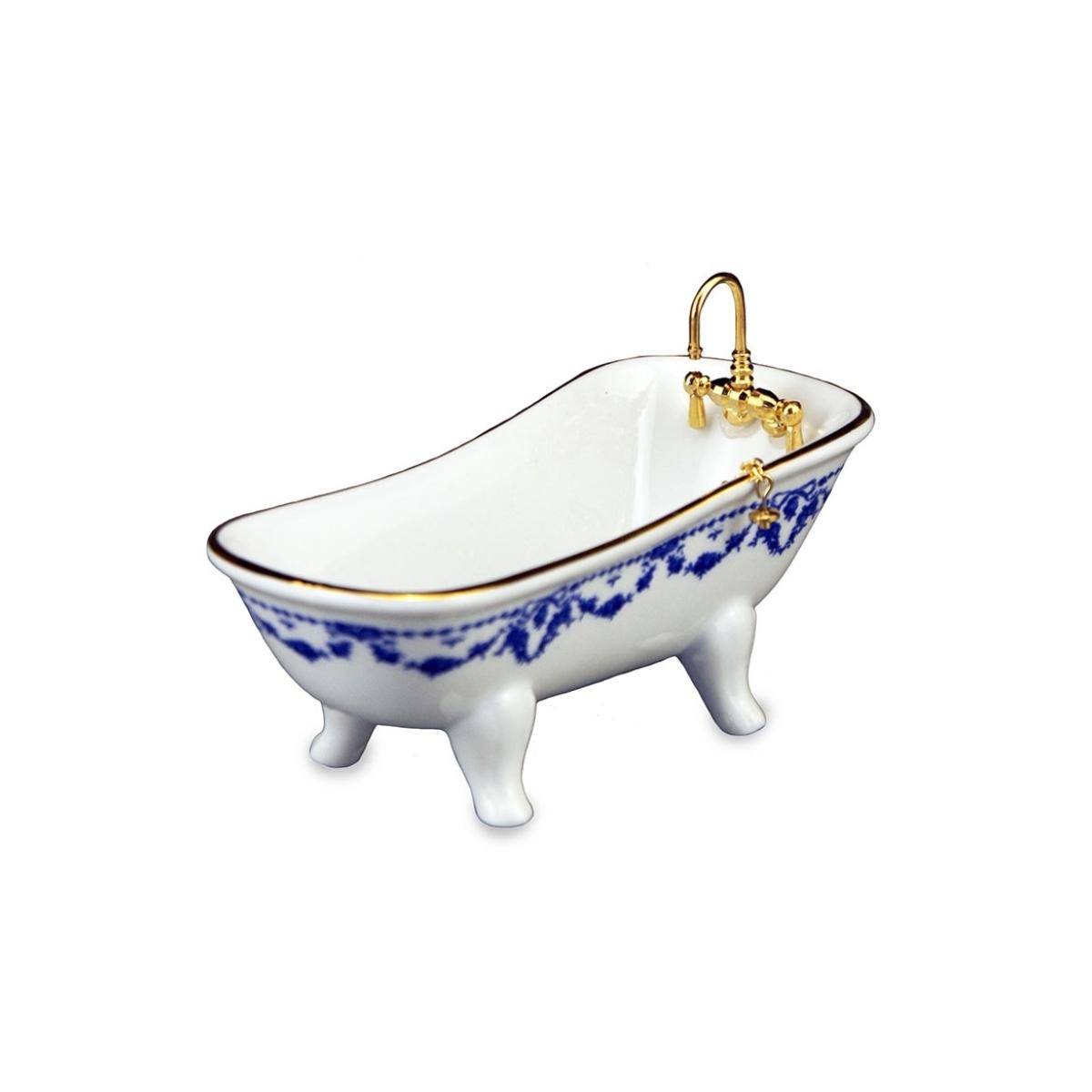 001.664/1 - Badewanne "Blaue Schleife", Miniatur