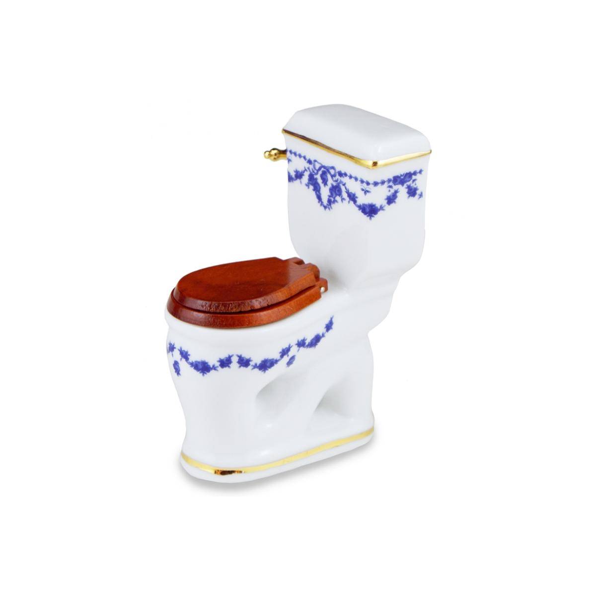 001.664/2 - Toilette "Blaue Schleife", Miniatur