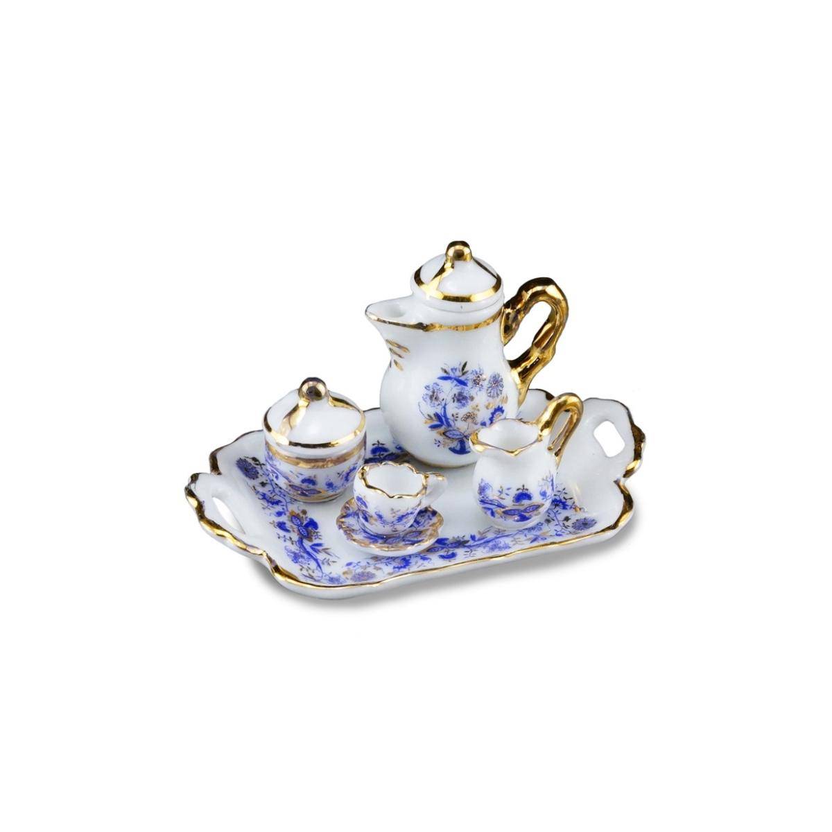 001.642/5 - Kaffeetablett "Zwiebel Gold", Miniatur