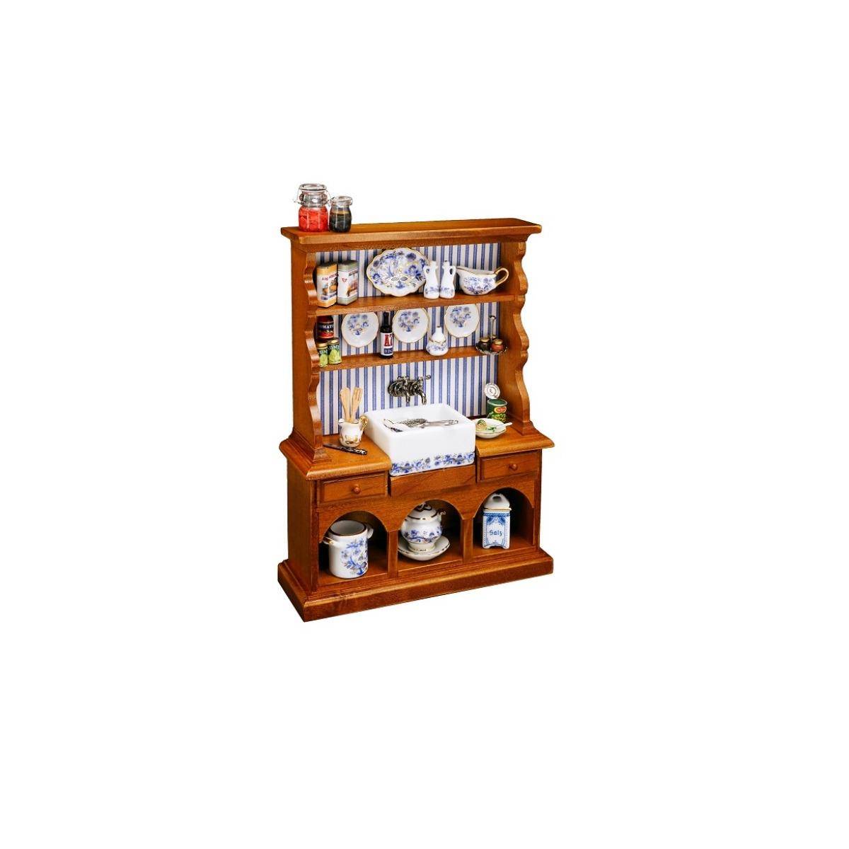 001.746/0 - Spülsteinschrank "Zwiebel Gold", Miniatur