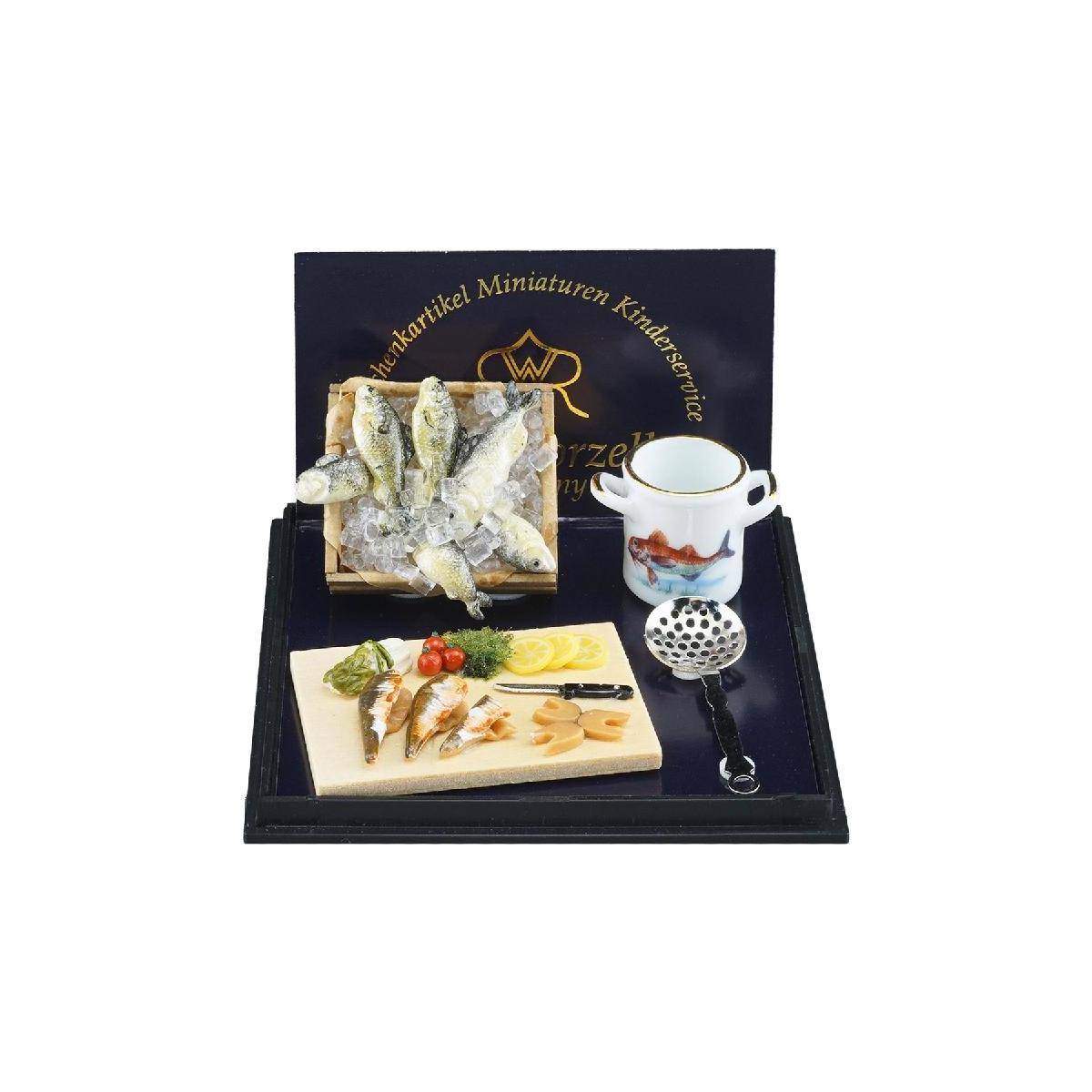 001.487/7 - Fischsuppe Bouillabaisse, Miniatur im Maßstab 1:12