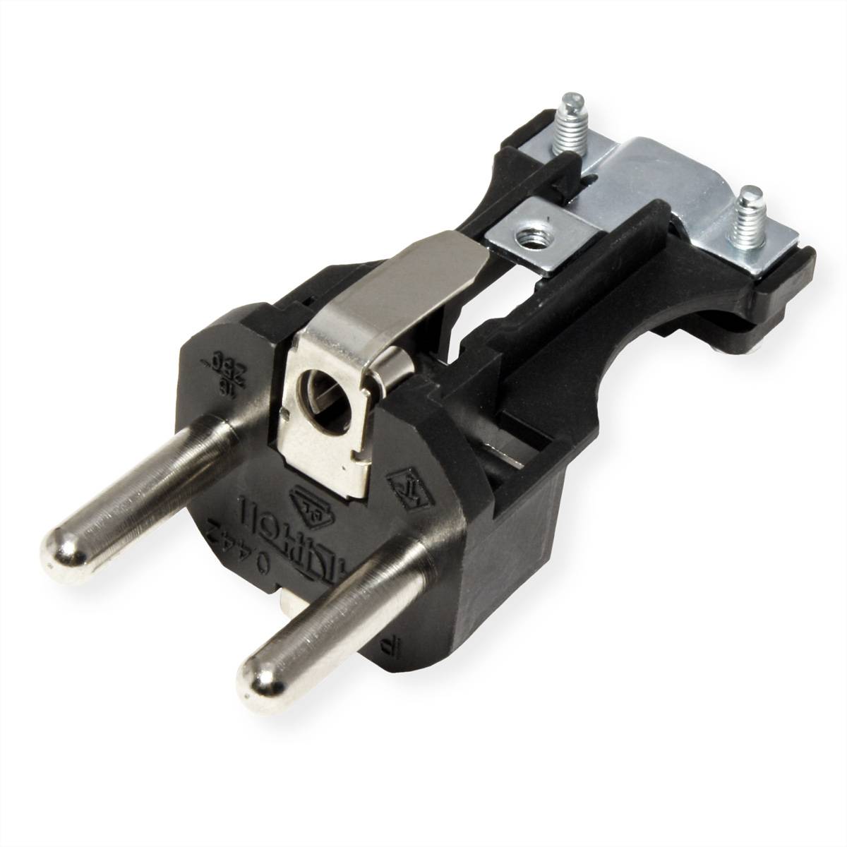 Bachmann 913.169 Schutzkontaktstecker Vollgummi 250V Schwarz IP44, IP20