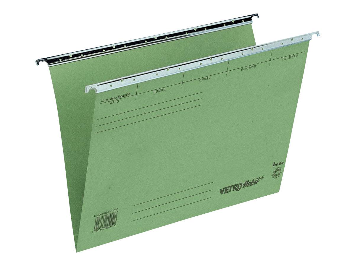 ESSELTE LEITZ - bene Vetro-Mobil - Hängeregister - für A4 - moosgrün