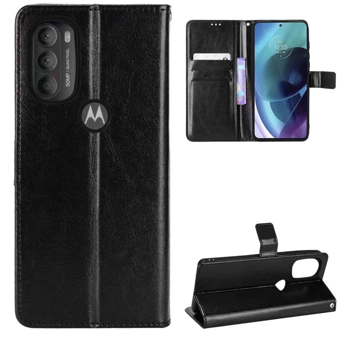 Für Motorola Moto G71 5G Handy Tasche Wallet Premium Schutz Hülle Case Cover Etuis Neu Zubehör Schwarz
