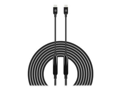 Manhattan USB-C to USB-C Cable, 5m, Active, Male to Male, Black, 10 Gbps (USB 3.