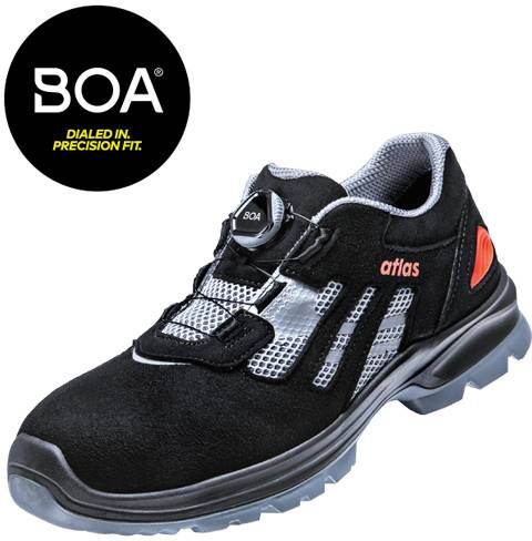ESD Halbschuh FLASH 3205 XP BOA, S1P, Sportline, Unisex, schwarz/grau, Größe 37