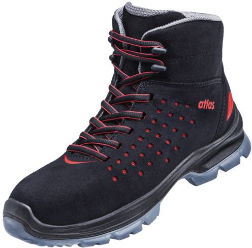ESD Sicherheitsschuh SL 32 red 2.0, S1, Sportline, Unisex, schwarz/rot, Größe 36