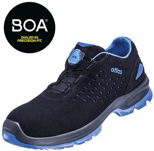 ESD Halbschuh SL 940 BOA blue 2.0, S1, Sportline, Unisex, schwarz/royal blau, Größe 36