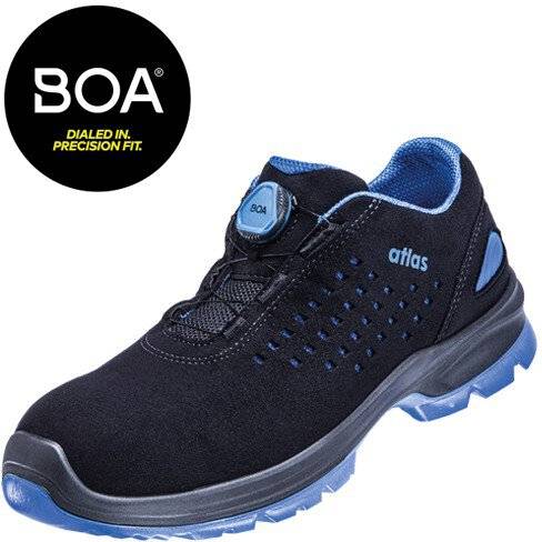 ESD Halbschuh SL 9405 XP BOA blue 2.0, S1P, Sportline, Unisex, schwarz/royal blau, Größe 36