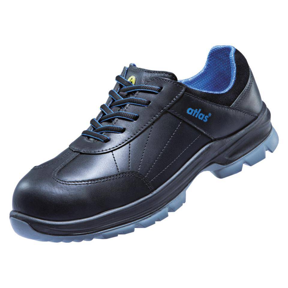 atlas ESD-Sicherheitshalbschuh alu-tec 105 XP, S3 SRC, 44300, schwarz, Größe 38