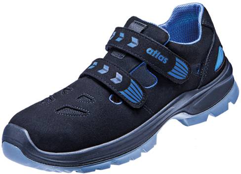ESD Sandale alu-tec 360 2.0, S1, Sportline, Unisex, schwarz/royal blau, Größe 36
