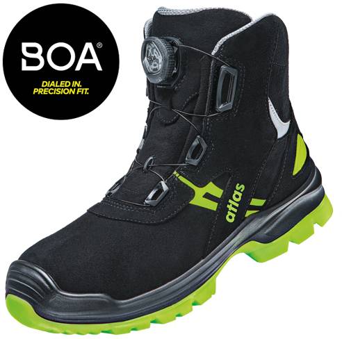 ESD Sicherheitsschuh FLASH 8255 XP BOA, S3, Sportline, Unisex, schwarz/neon-gelb, Größe 36