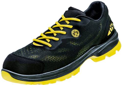 Halbschuh Malocher 09 S1P, 1P, Mesh, Unisex, schwarz/neon-gelb, Größe 36