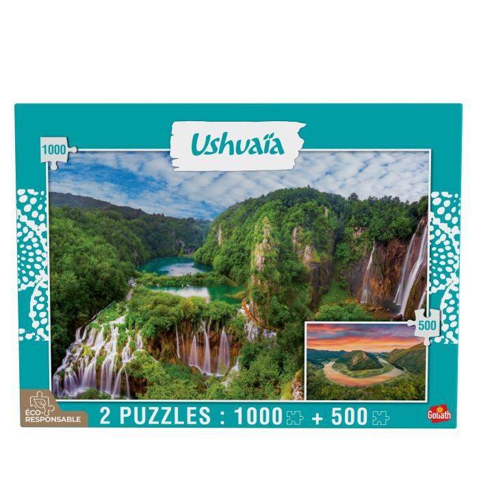 GOLIATH - Puzzle - Ushuaia Collection - Plitvice Falls (Kroatien) und Skutarisee (Montenegro)