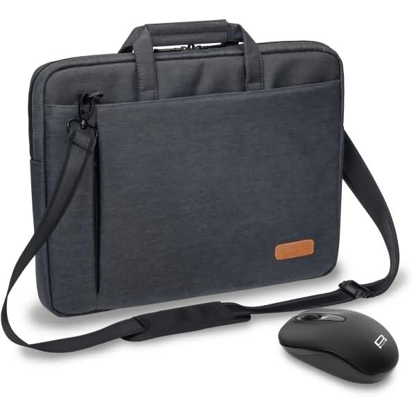 PEDEA Notebooktasche -ELEGANCE- 39,6cm (15,6-), grau + Maus PEDEA Notebooktasche -ELEGANCE- 39,6cm (15,6-), grau + Maus