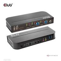 Club 3D CSV-7210 - KVM-/Audio-Switch - 2 x KVM/Audio - 1 lokaler Benutzer - Desk