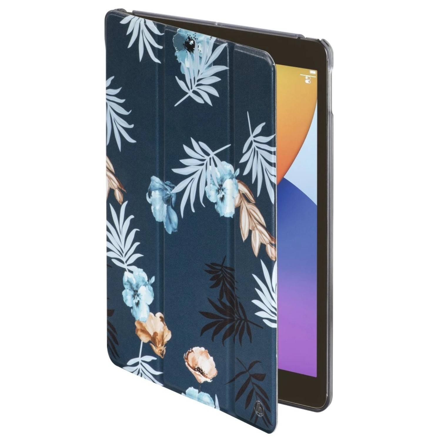 Tablet-Case Botanic Clear Blau für Apple iPad 7/8/9 10,2"