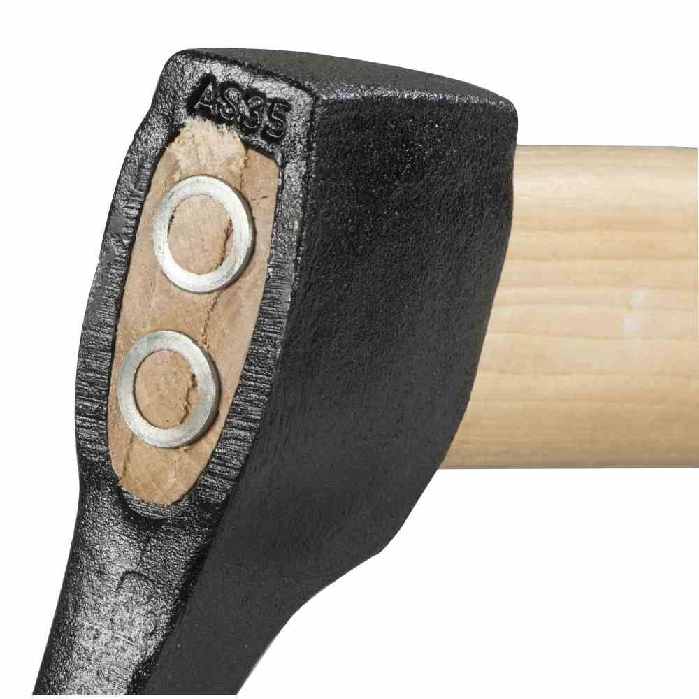 Ironside 100-707 Handsappie 800 mm mit Hickorystiel, schwarz/natur/rot