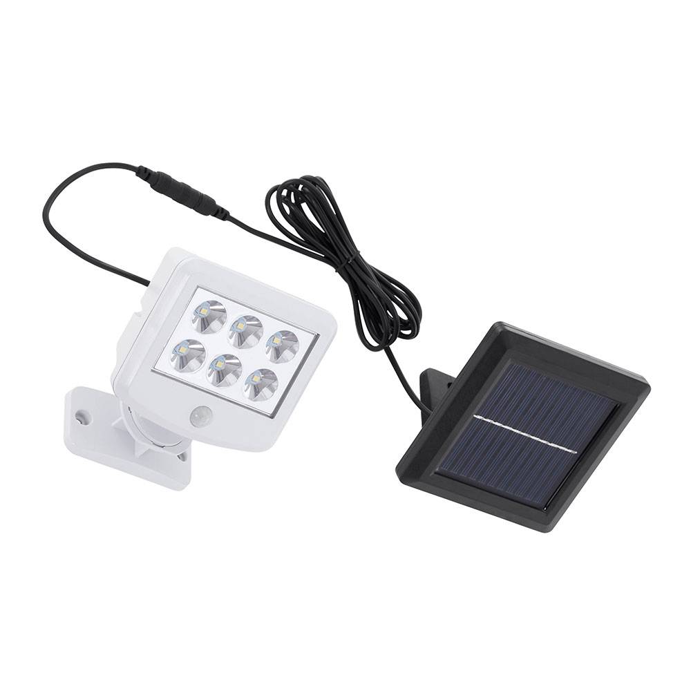 Solarlampen für Außen mit Bewegungsmelder Solar Lampen Außenbereich Garten, LED Tageslichtweiß, H 12,8 cm