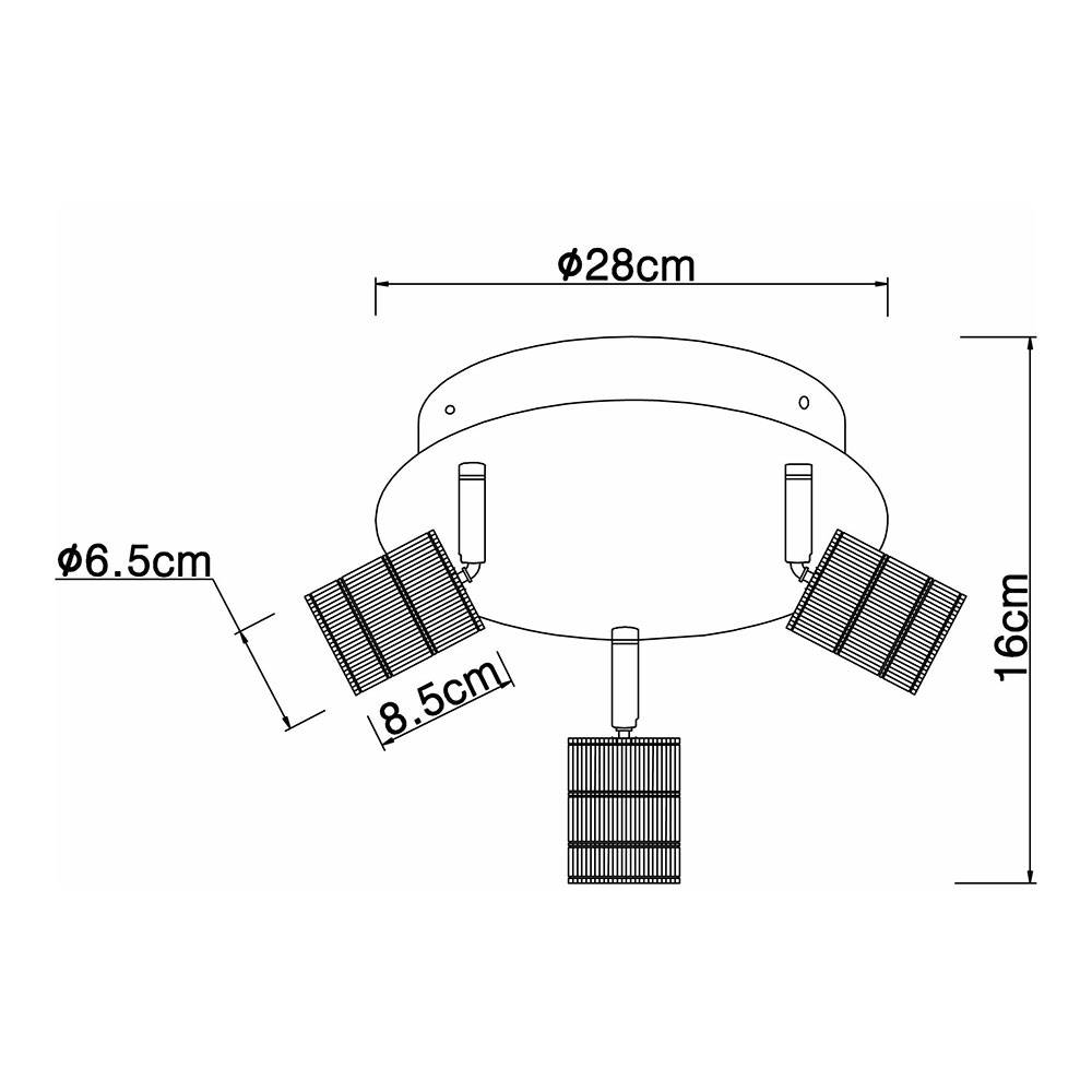 Strahler antik ohne Schirme Alu rund silberfarben Fassungsabdeckungen gerillt