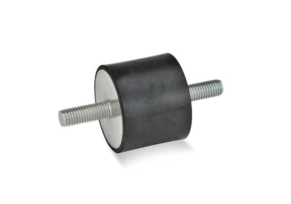 GANTER GRIFF Gummipuffer GN 351 d1 30 mm, d2 M 8 h 30 mm mit 2