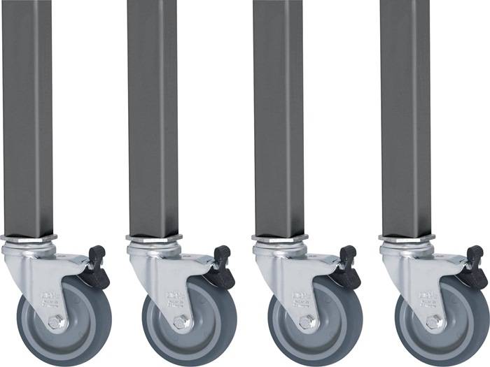 Rollensatz Ser.Jerry 4Lenkrollen m.Festst.D.80mm f.Arbeitstische 9000425480-487