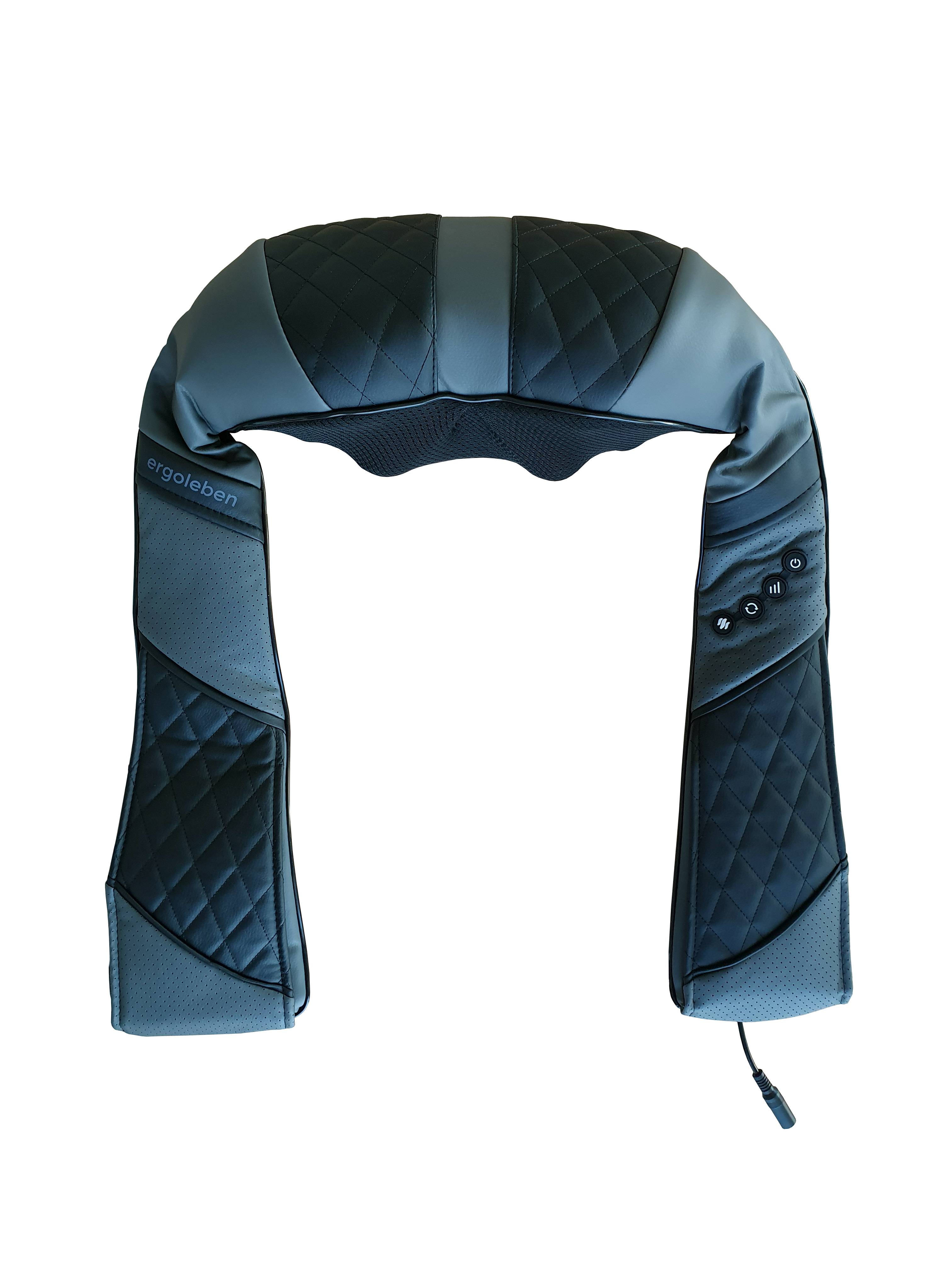 ERGOLEBEN Shiatsu Massagegerät für Schulter Nacken mit Wärme Funktion | Nackenmassagegerät mit 3D Rotation| Linderung Muskelschmerzen | ideal für