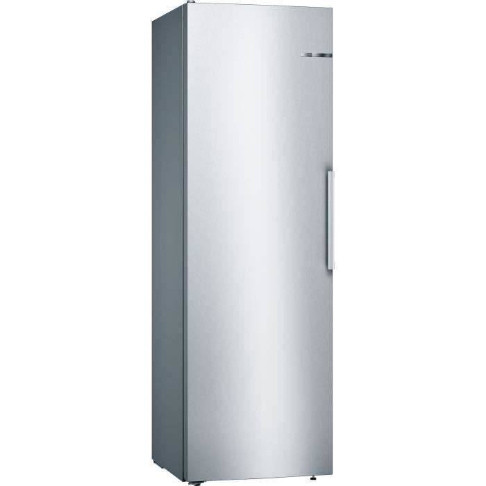 BOSCH KSV36VLEP - Kühlschrank 1 Tür - 346 L - Statische Kälte - A ++ - L 60 x H 186 cm - Silberne Seiten aus Edelstahl