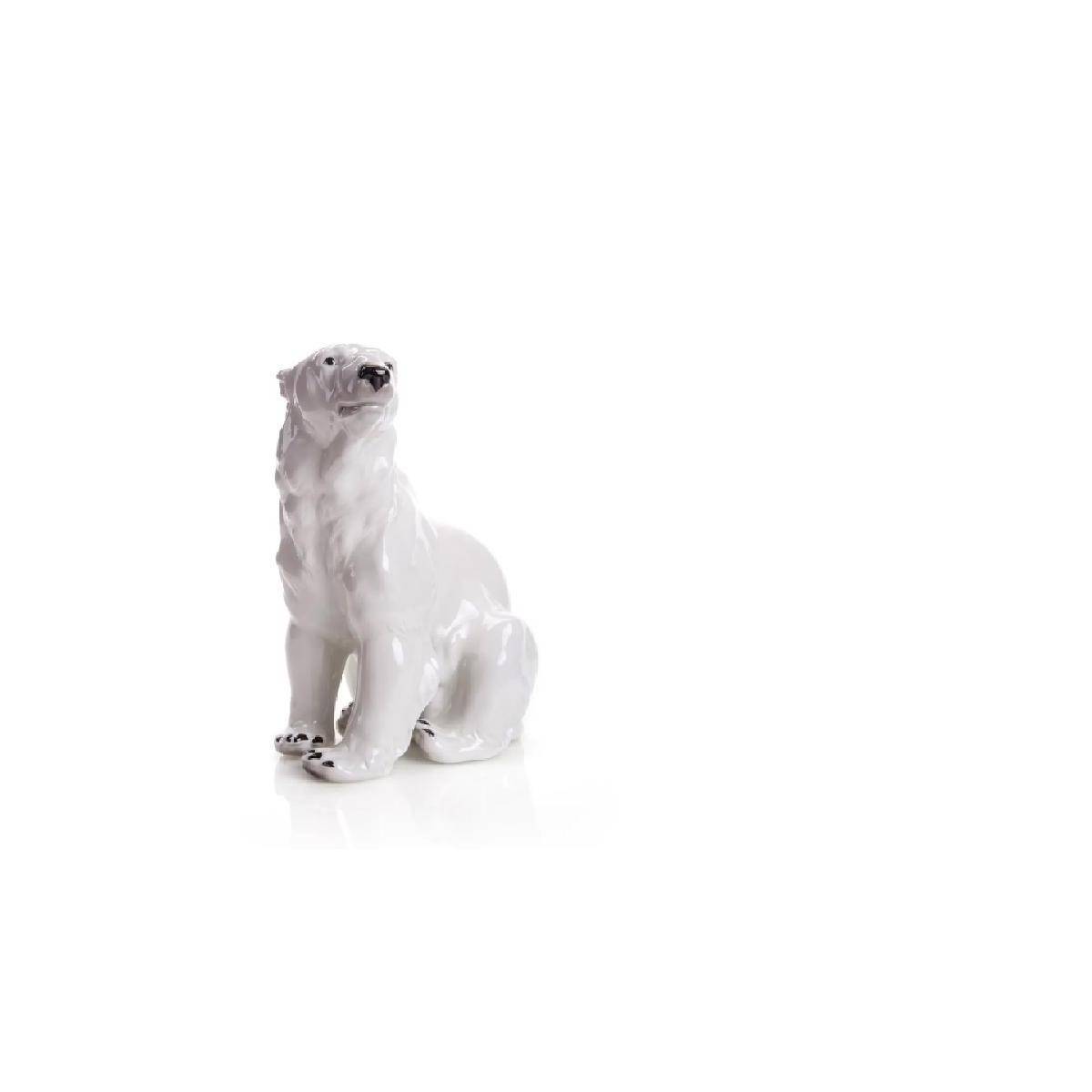 430/40 - Eisbär Porzellanfigur, 22 cm, weiß lackiert