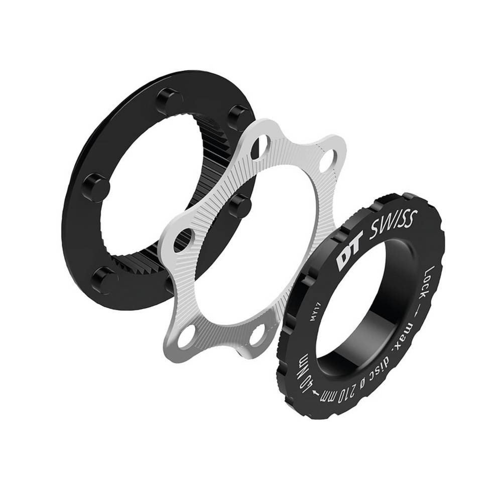 DT Swiss Adapter DT Swiss IS (6-Loch) MTB, schwarz/silber
