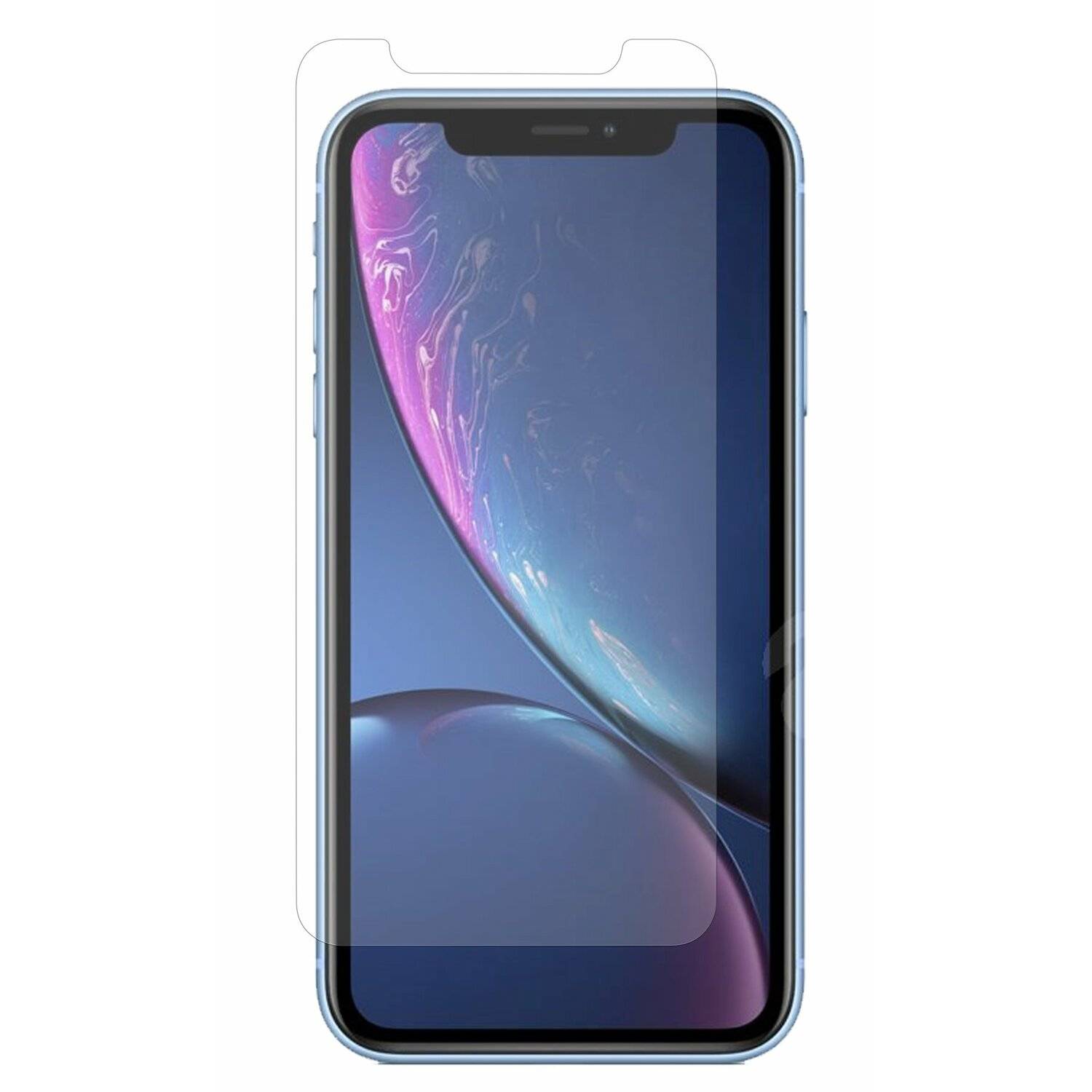Schutzhülle + 9H Schutzfolie Echt Glas Schutzglas SchutzHülle Silikon Hülle Schutz in Transparent Huawei Y7 2019