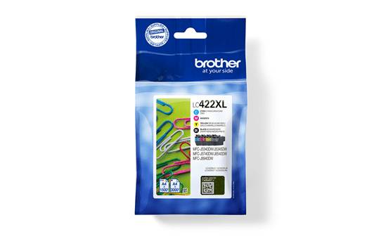 Brother LC422XL Multipack - 4er-Pack - Hohe Ergiebigkeit - Schwarz - Gelb - Cyan