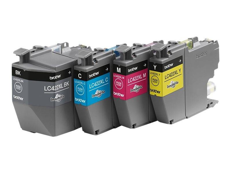 Brother LC422XL Multipack - 4er-Pack - Hohe Ergiebigkeit - Schwarz - Gelb - Cyan