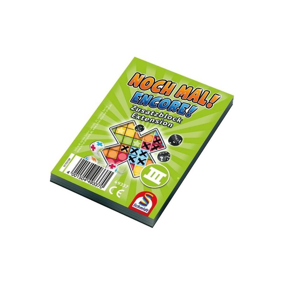 SSP49337-G - Noch Mal! Zusatzblock III (grün), Würfelspiel, ab 8 Jahren (DE-Ausgabe)