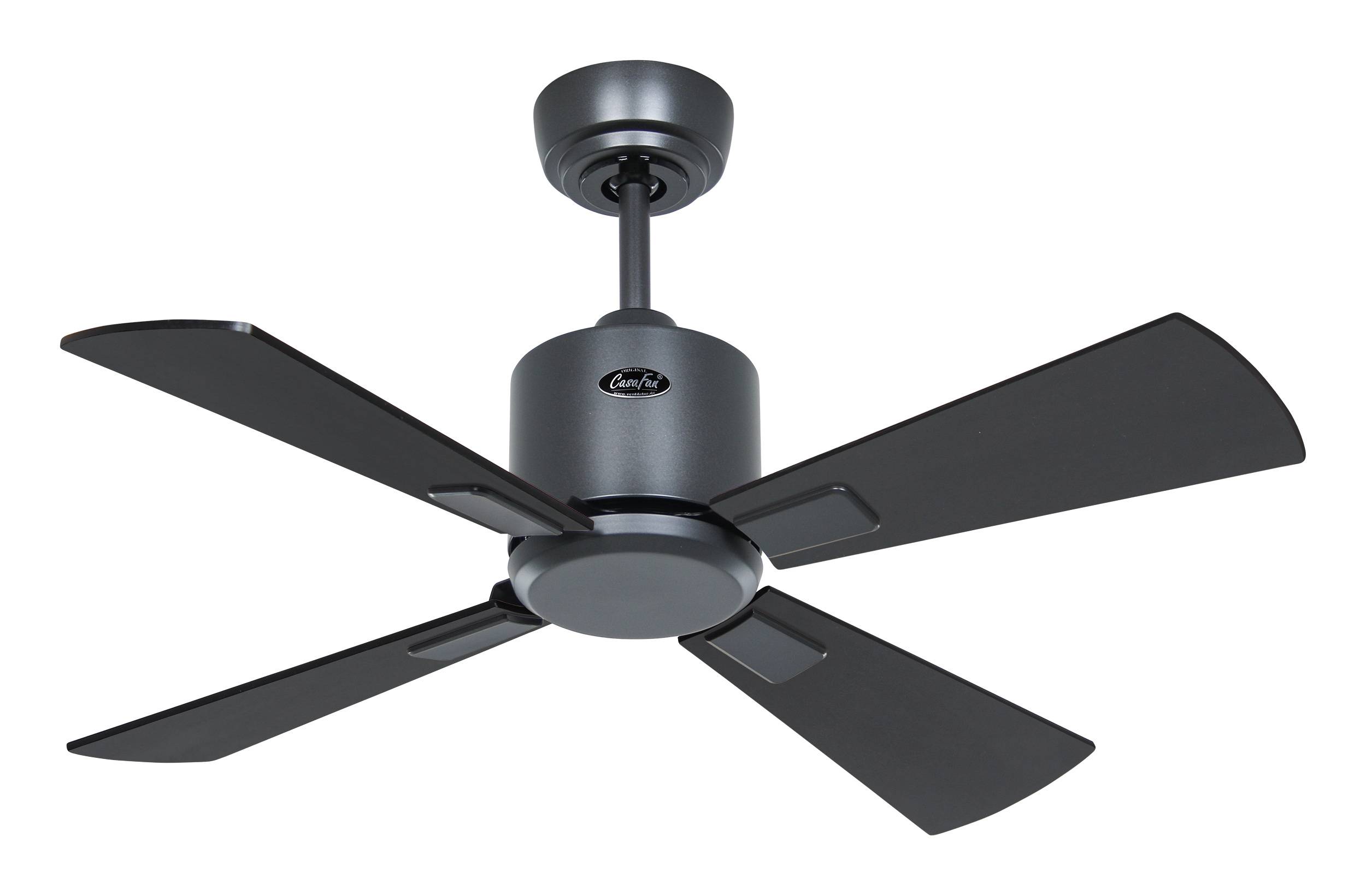 Deckenventilator Eco Neo III 92 BG Schwarz / Teak