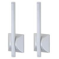 Wandleuchte Nachtlicht Wandlampe 2 Stufen Innen indirekte Beleuchtung Flurlampe Batteriebetrieben, Kunststoff, 1x LED, DxH 9x28 cm, 2er Set Wandleuchte Nachtlicht Wandlampe 2 Stufen Innen indirekte Beleuchtung Flurlampe Batteriebetrieben, Kunststoff, 1x LED, DxH 9x28 cm, 2er Set