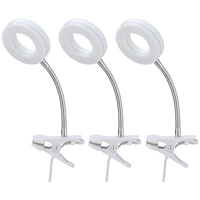 Tischleuchte Klemmlampe weiß Klemmleuchte Wohnzimmer LED mit Stecker Leselampe, Spot beweglich, Metall , 1x LED 4W 330Lm 3000K, DxH 9x21 cm, 3er Set Tischleuchte Klemmlampe weiß Klemmleuchte Wohnzimmer LED mit Stecker Leselampe, Spot beweglich, Metall , 1x LED 4W 330Lm 3000K, DxH 9x21 cm, 3er Set
