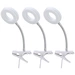Tischleuchte Klemmlampe weiß Klemmleuchte Wohnzimmer LED mit Stecker Leselampe, Spot beweglich, Metall , 1x LED 4W 330Lm 3000K, DxH 9x21 cm, 3er Set Tischleuchte Klemmlampe weiß Klemmleuchte Wohnzimmer LED mit Stecker Leselampe, Spot beweglich, Metall , 1x LED 4W 330Lm 3000K, DxH 9x21 cm, 3er Set