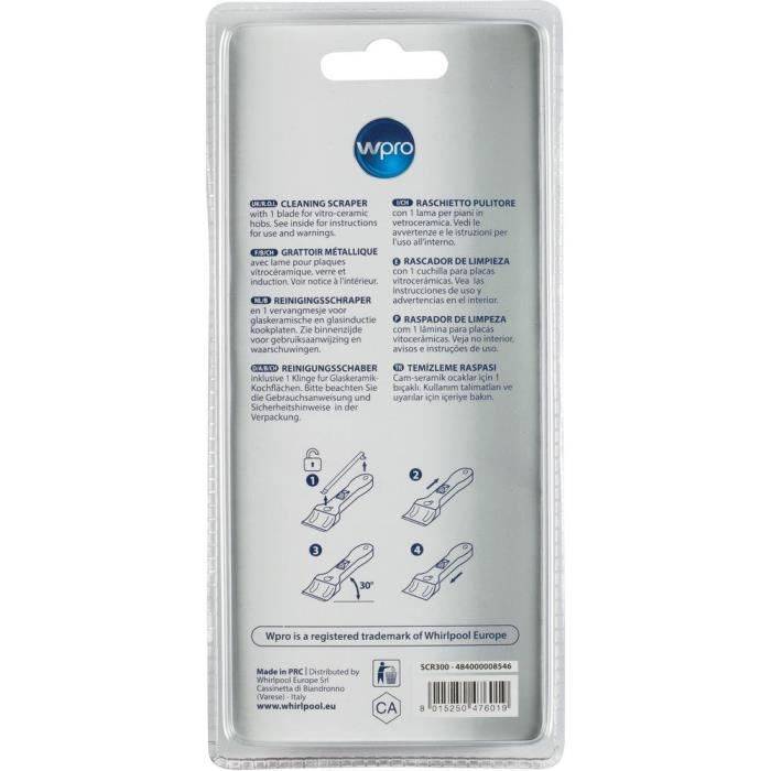 WPRO SCR300 SCHABER FÜR KERAMIKPLATTE / GLAS