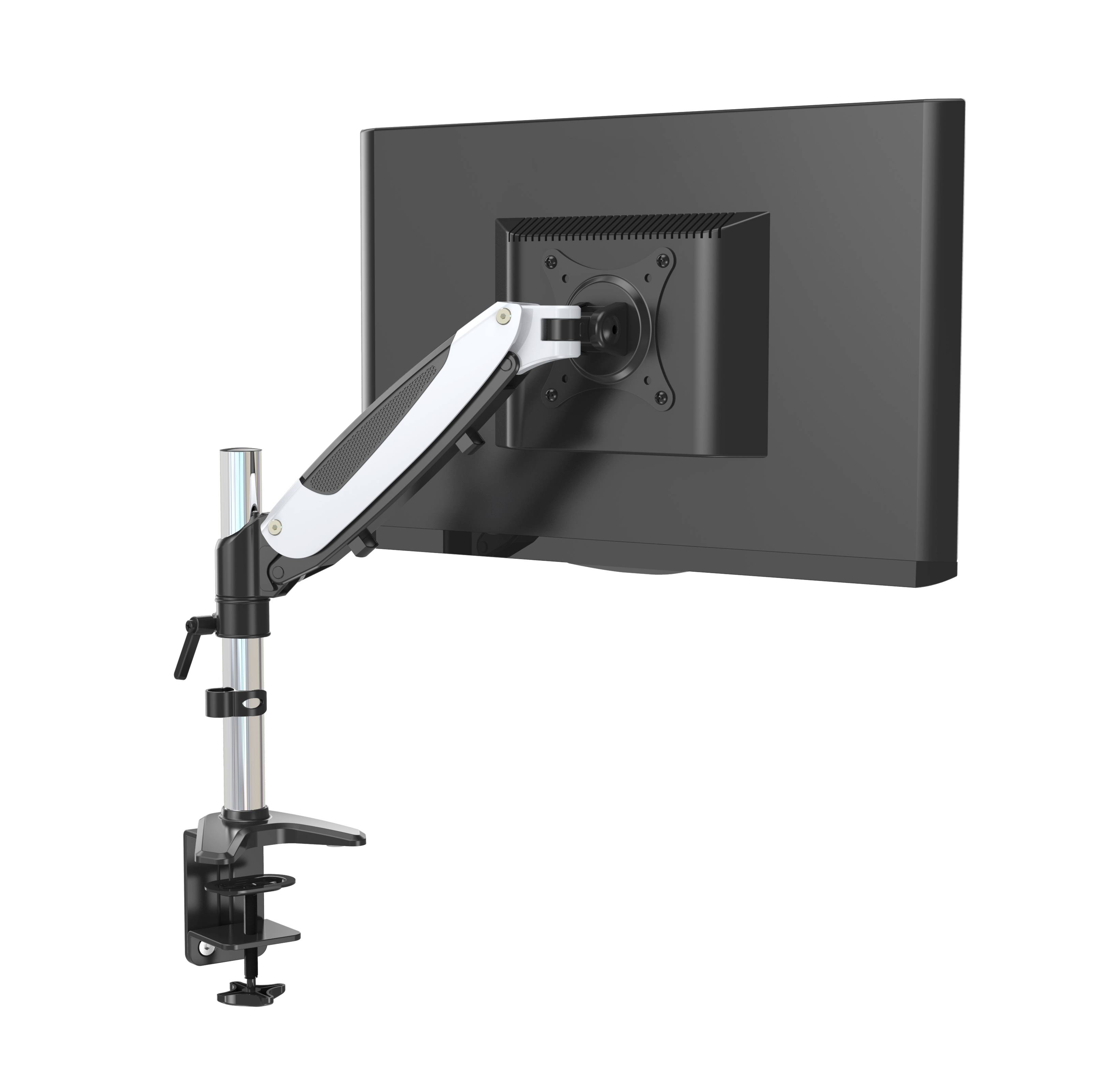 ERGOLEBEN ergonomische Tischhalterung Monitorhalterung höhenverstellbar Gasdruckfeder Arm - 1 Monitor