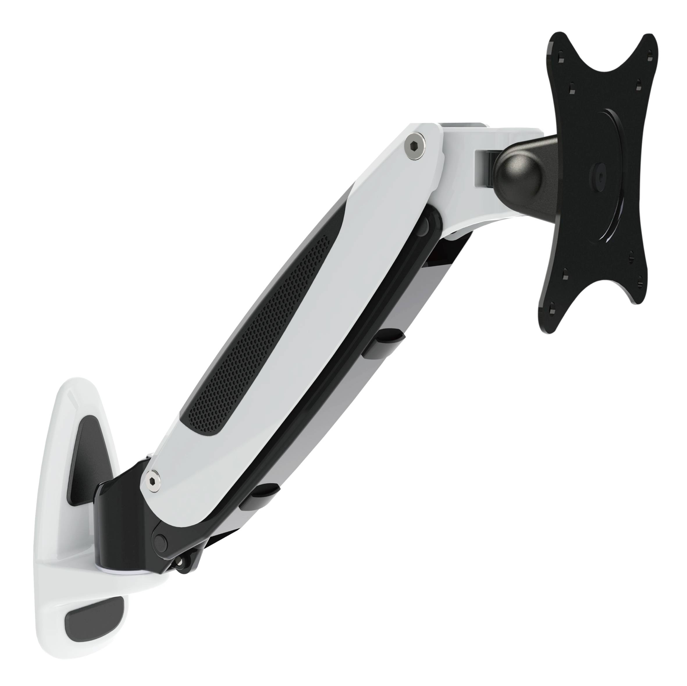 ERGOLEBEN ergonomische Wandhalterung Monitorhalterung höhenverstellbar Gasdruckfeder Arm - 1 Monitor