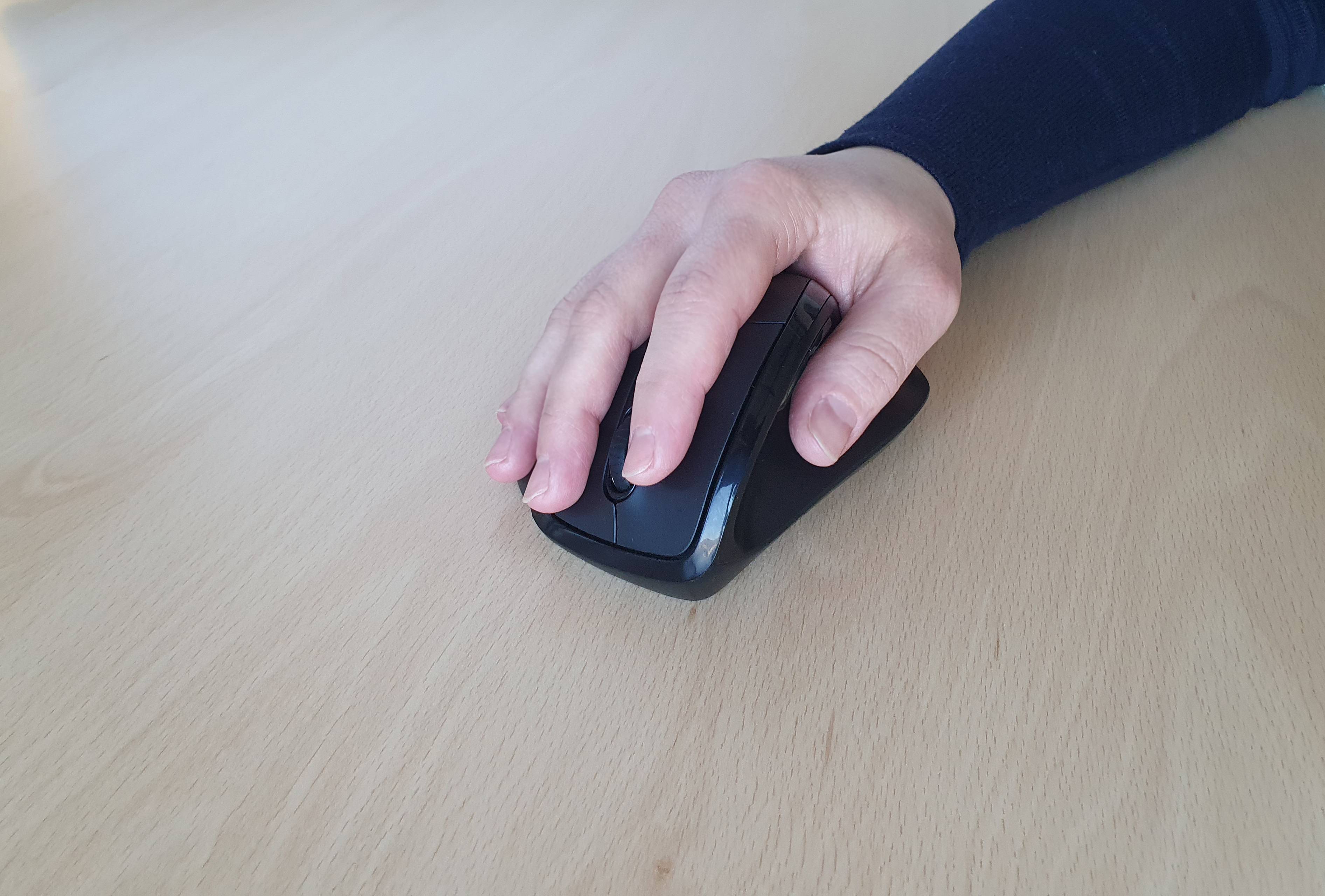 ERGOLEBEN Kabellose Vertikale Maus Ergonomische Maus 2.4Ghz | 5 Tasten |1000/1600/2000 DPI Funk Maus | Vorbeugung gegen Mausarm Tennisarm RSI