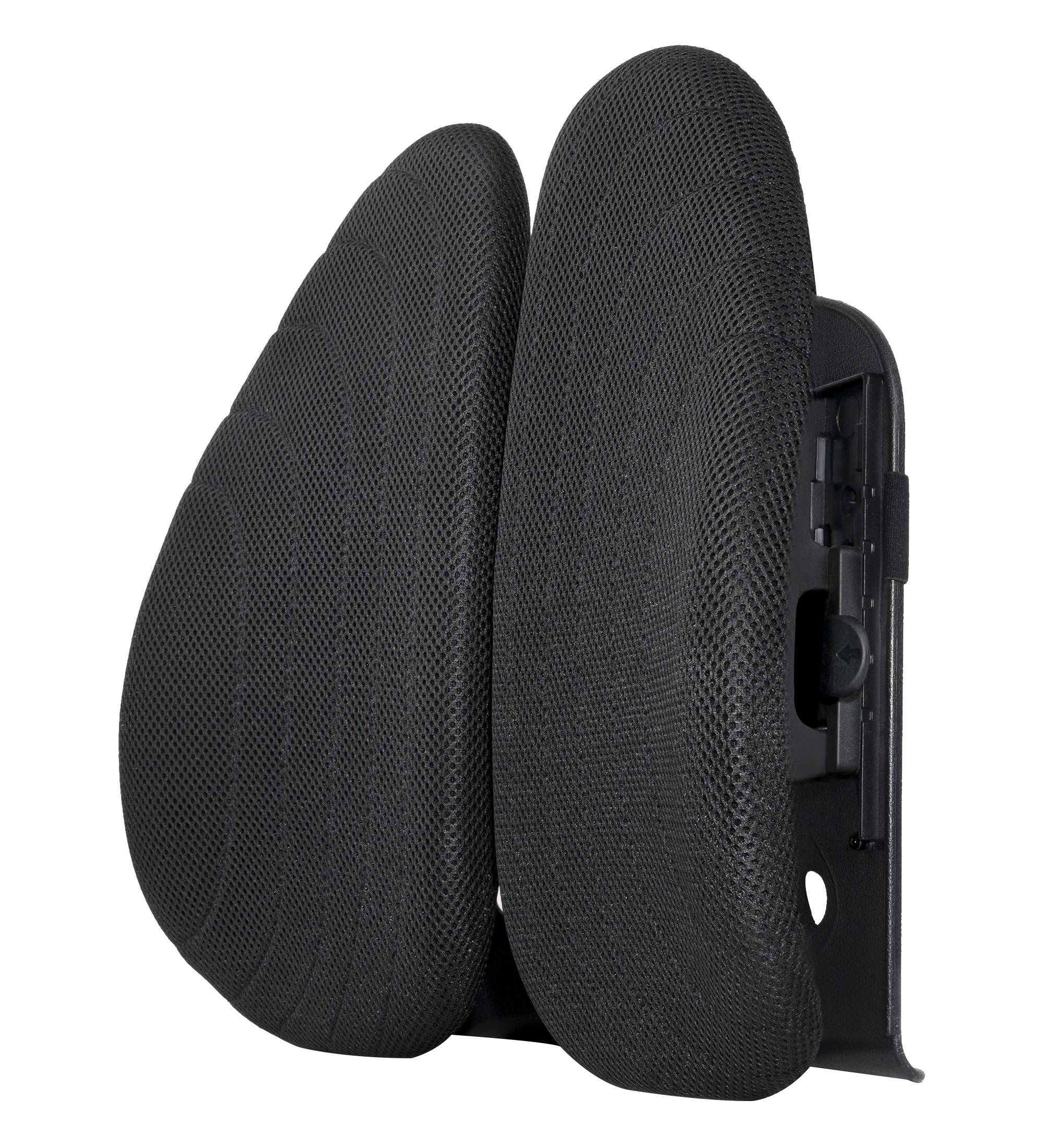 ERGOLEBEN ergonomische Rückenstütze | Rückenkissen mit Gedächtnis Schaum atmungsaktiv| für Büro zuhause Auto Stuhl| 5 Höhen einstellbar | Lende