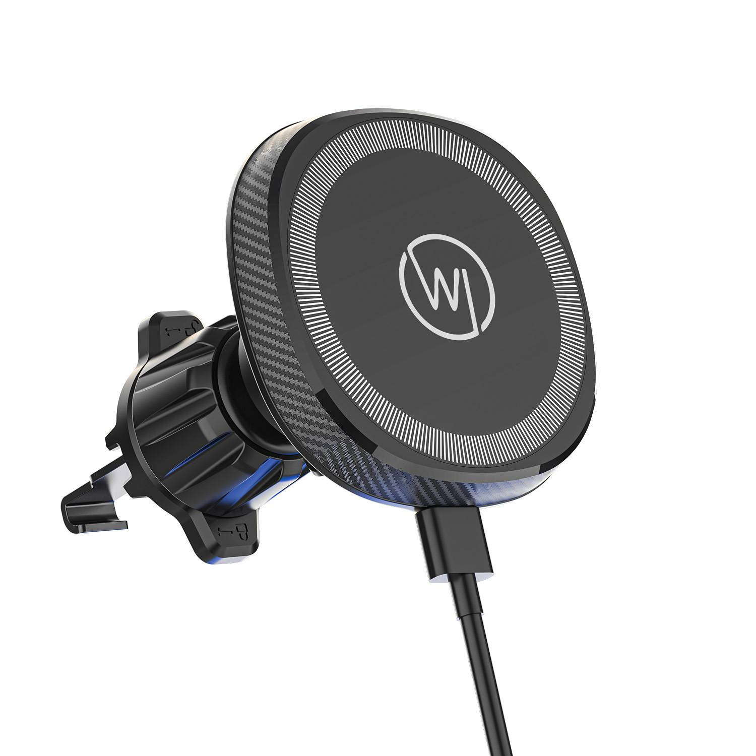 15W KFZ Autohalterung mit Ladefunktion für iPhone 15, 14, 13, 12 - MagSafe Ladegerät Auto Handyhalterung