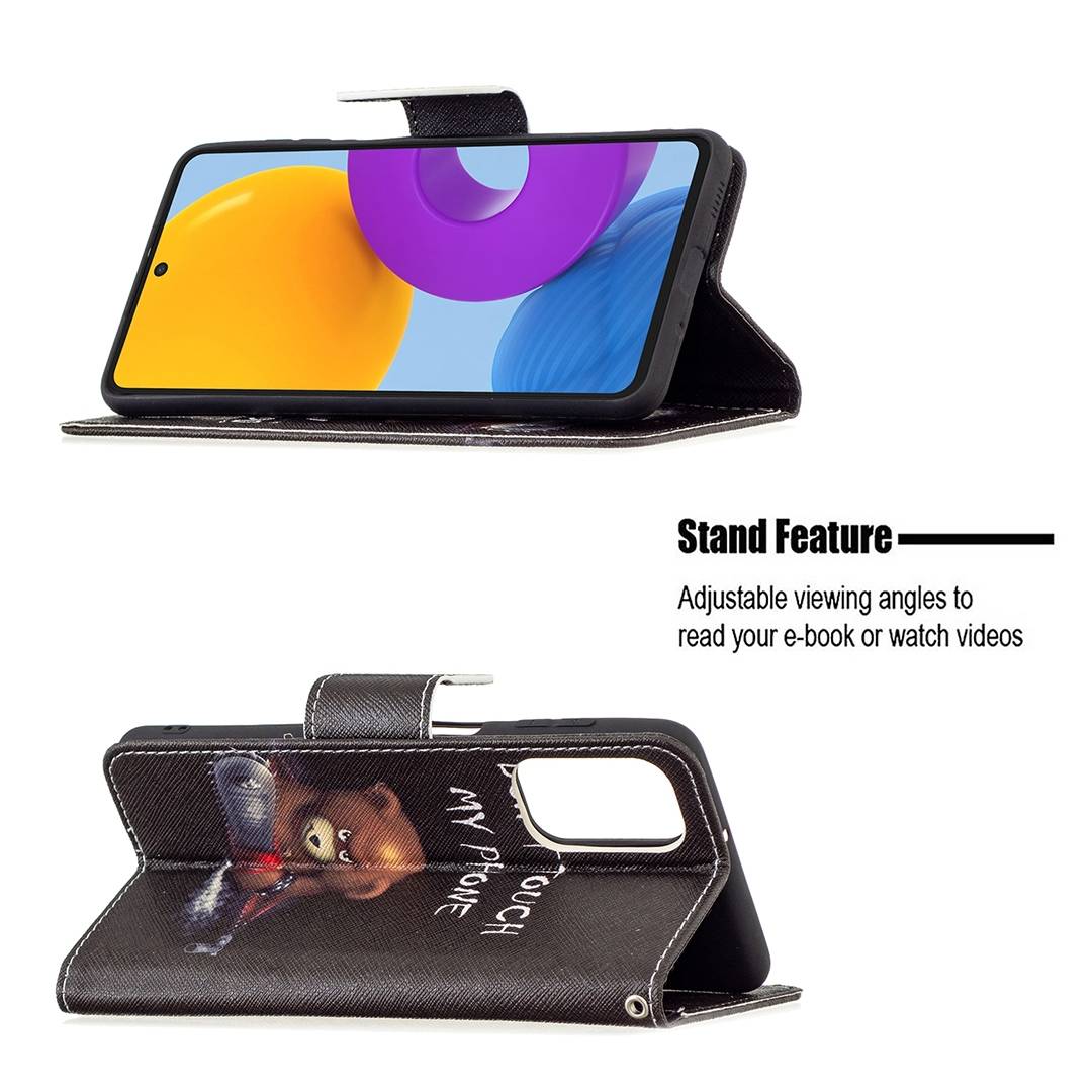 Für Samsung Galaxy M52 5G Kunstleder Handy Tasche Book Motiv 2 Schutz Hülle Case Cover Etui Neu